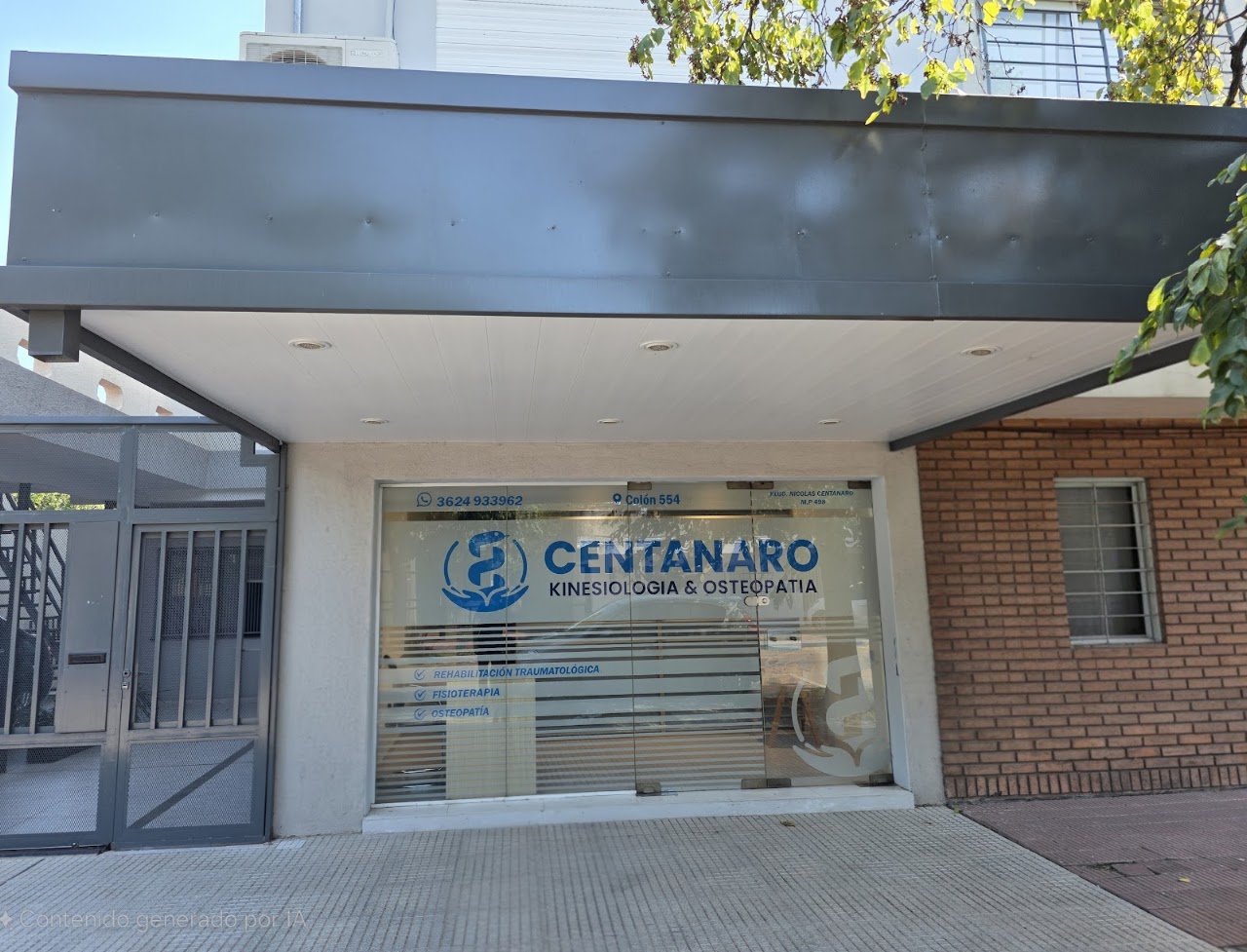 Fachada del centro Centanaro Kinesiología y Osteopatía en Resistencia